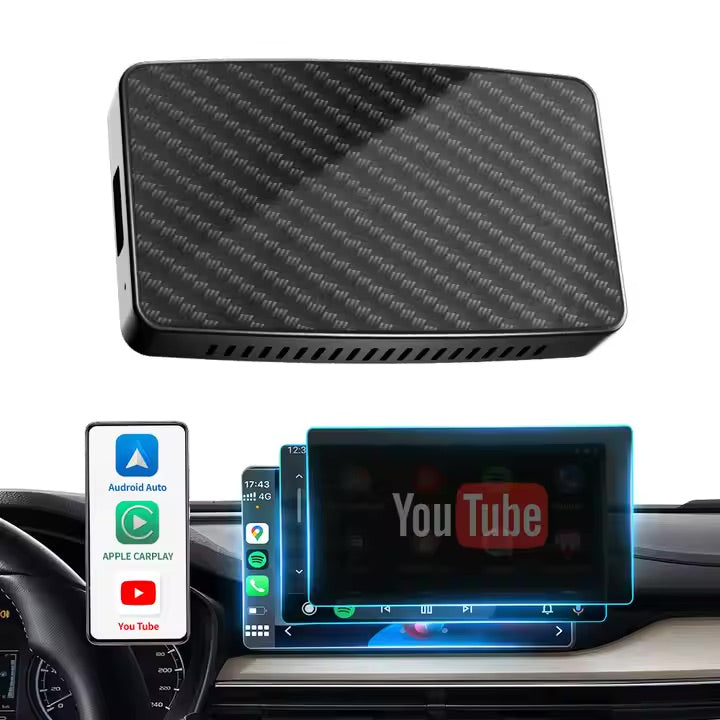 Wireless YouTube, Netflix, Spotify, CarPlay, and Android Auto adapter!