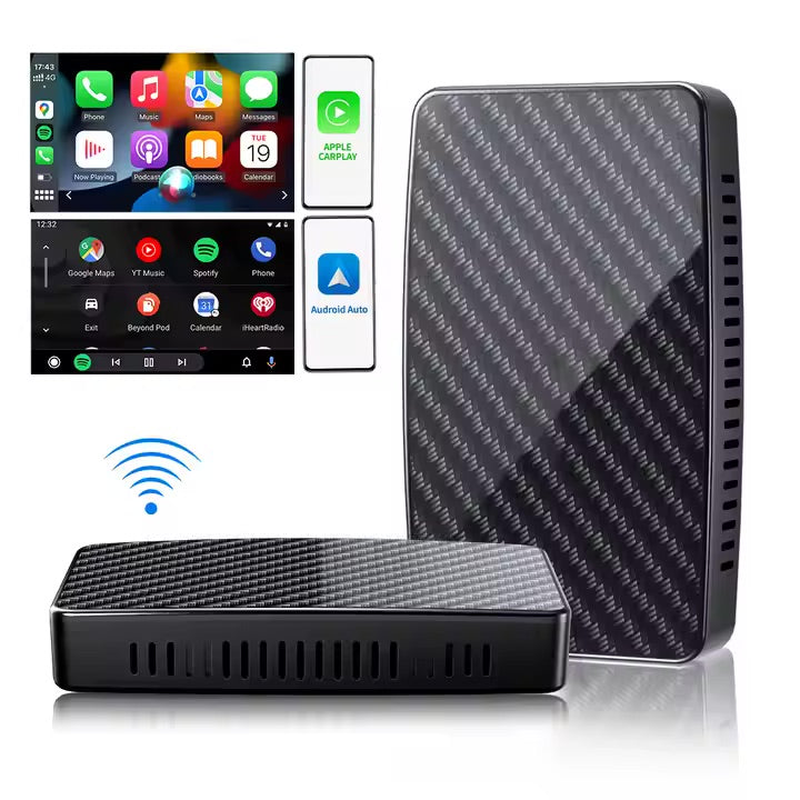 Wireless YouTube, Netflix, Spotify, CarPlay, and Android Auto adapter!